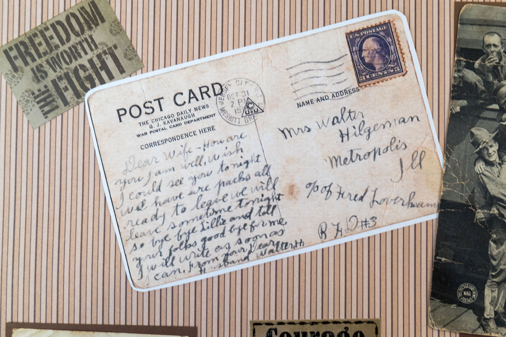 Walter Hilgeman - postcard